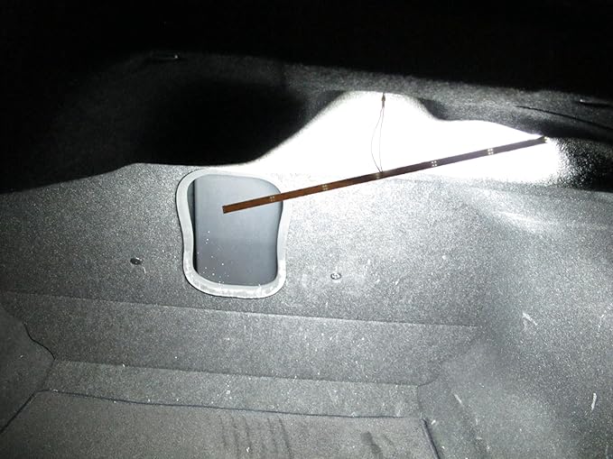 iJDMTOY 18-SMD-5050 LED Strip Light Compatible with Car Trunk Cargo Area or Interior Illumination, Xenon White