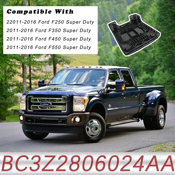 TQPONLY Center Console Armrest Leather Lid Cover,Fits 2011-2016 Ford Super Duty F250 F350 F450 F550 Replaces 925-005 BC3Z-2806024-AA