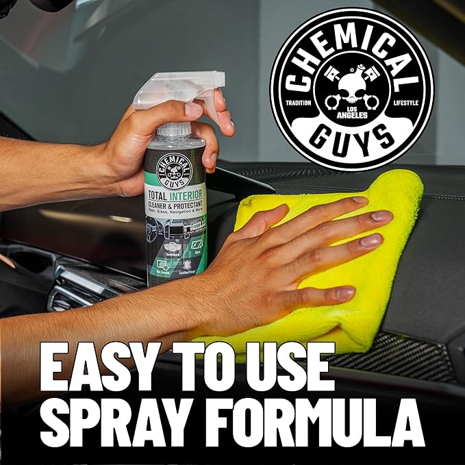 Chemical Guys Total Interior Cleaner and Protectant, New Car Smell, (Safe for Cars, Trucks, SUVs, Jeeps, RVs & More) Extra Large 32 fl oz