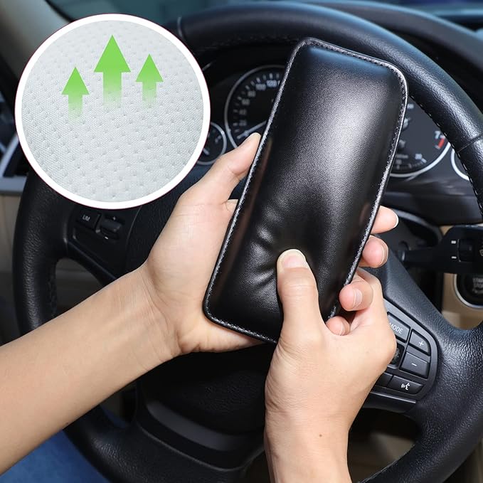 Tallew 6 Pack Car Center Console Knee Cushion Automotive Pad Soft Leather Armrest for Knee Leg Elbow Arm Pillow Interior Accessories for Car Truck