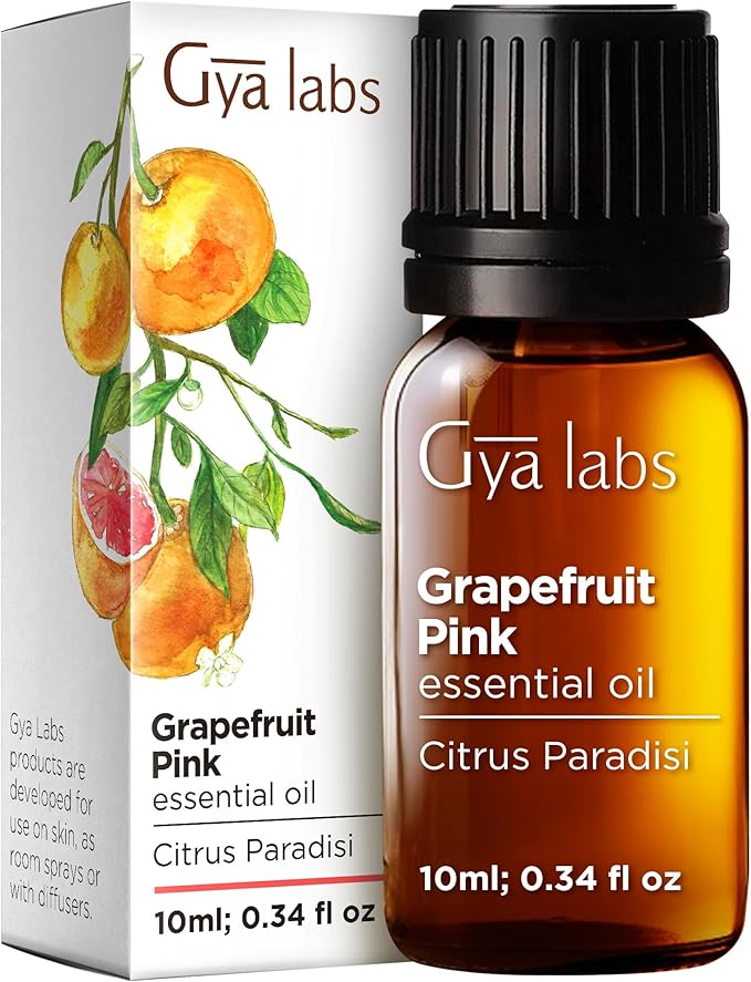 100% Pure Grapefruit Essential Oil - 0.34 Fl Oz - Grapefruit Oil for Hair, Skin, Diffuser, Aromatherapy & DIY Candle Making Scent