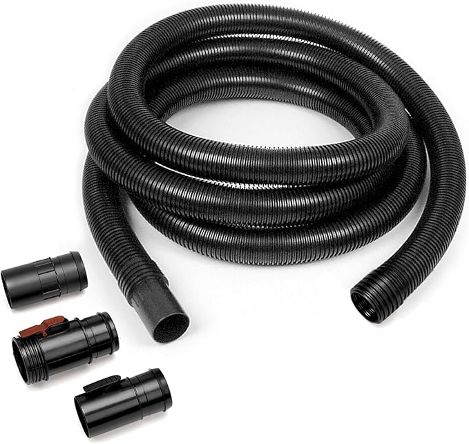 WORKSHOP Wet/Dry Vacs Shop Vacuum Accessories WS25022A Extra Long Hose Attachment, 2-1/2-inch x 20-feet Locking Hose for Wet Dry Shop Vacuum Cleaners