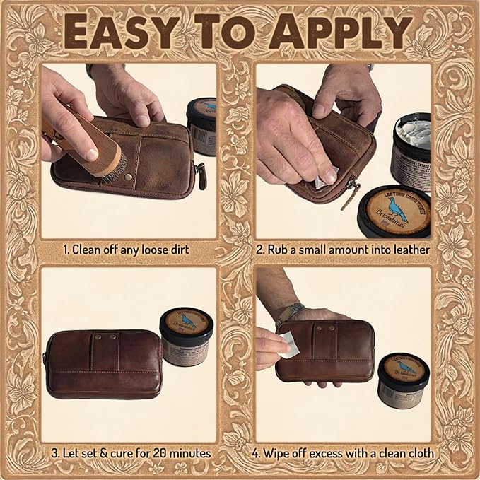 Leather Conditioner Protects, Rejuvenates, and Beautifies All Leather (8.5 fl oz)
