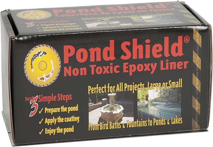 Pond Armor SKU-Clear-QT-R Non-Toxic Pond Shield Epoxy Paint, 1.5-Quart, Clear