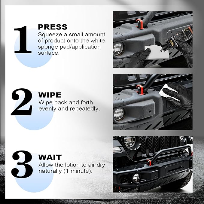 Plastic Restorer for Cars, 240ml Black Trim Restorer, Car Plastic Restorer, Plastic Restorer for Car Exterior, Restores Faded Plastic, Waterproof, Long-Lasting Shine & Protection,Outdoor Use Only