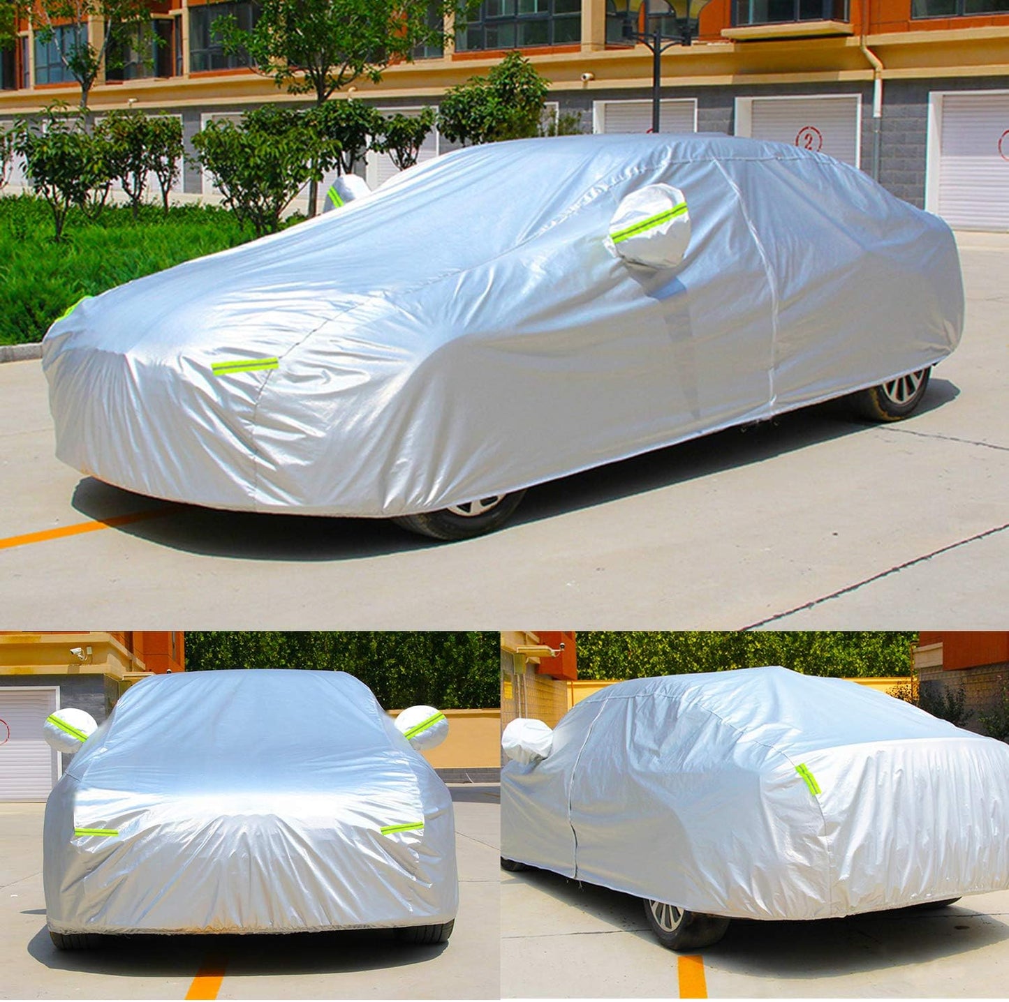 KouKou Oxford Car Cover Waterproof All Weather for Automobiles, Fit Sedan Nissan Versa, Audi A3, VW eos, Hyundai Accent, Volvo S40, etc.(178 X 68 X 59 inch)