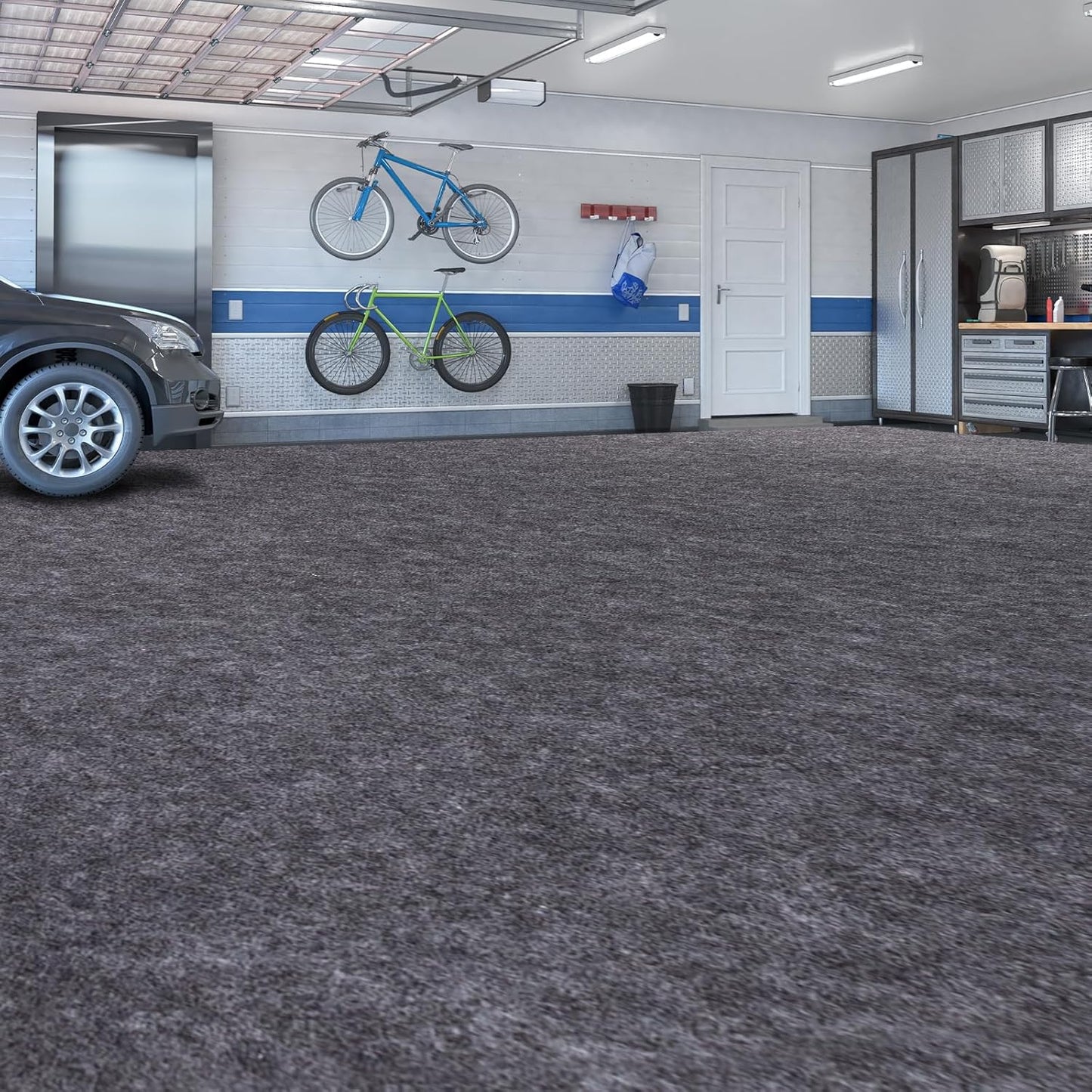 Garage Floor Mats Oil Spill Mat, Premium Absorbent Oil Pad, Waterproof Mats, Reusable, Washable, Protect Garage Floor Surface from Spill & Stain (60" x 72")