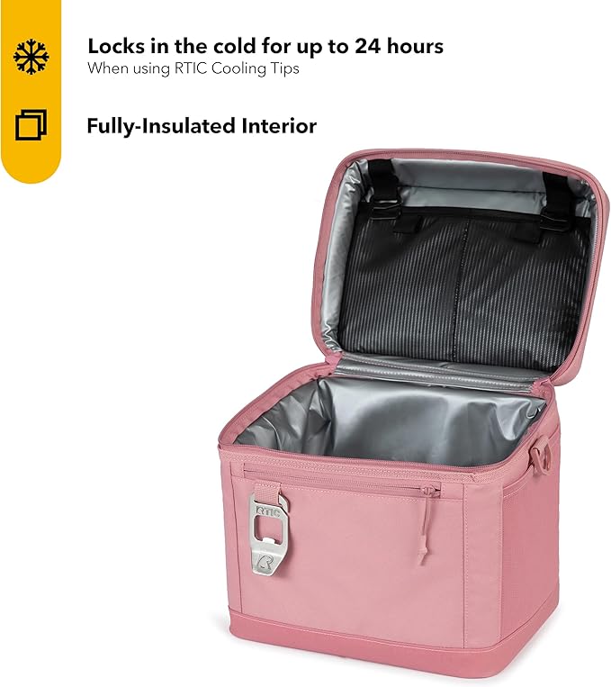 RTIC 15 Can Everyday Cooler, Soft Sided Portable Insulated Cooling for Lunch, Beach, Drink, Beverage, Travel, Camping, Picnic, for Men and Women