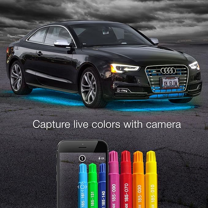XKGLOW chrome App Control Car Mini LED Accent Light Kit - Interior