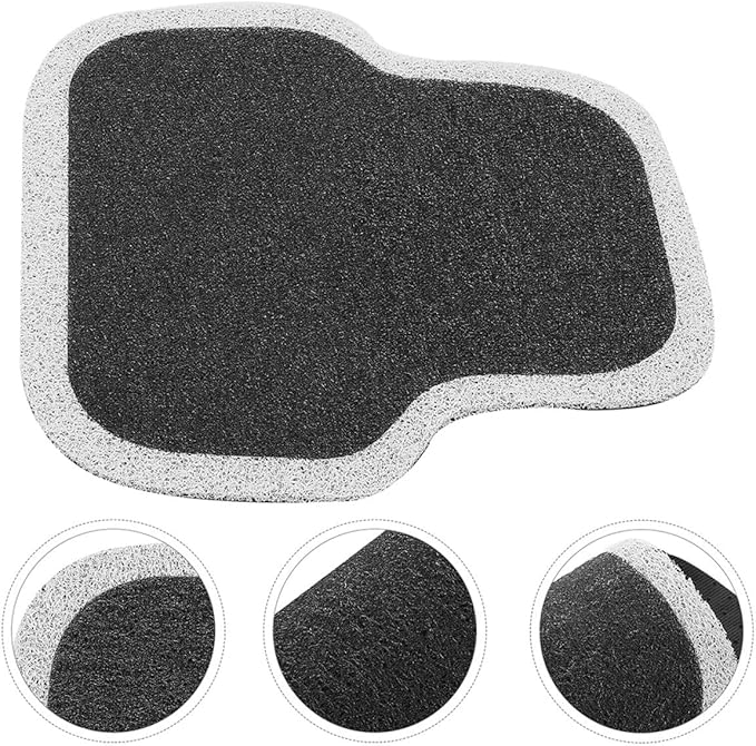 Universal 2pcs Car Floor Mats Rear Seat Non-Slip Sturdy Automotive Foot Mats with White Edge, Wear-Resistant Carpet Liners for SUV Truck Interior Protection