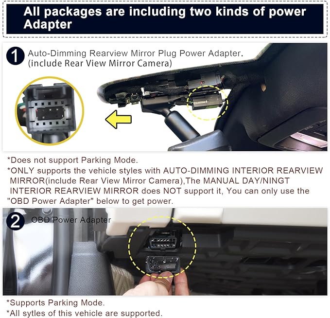 Mangoal 4K Dash Cam for Cadillac Escalade/Escalade ESV 2015-2020(Model B), Base Standard Premium Luxury, Model B & Model C Have Same Models Years but Vehicle Sensor Cover are Different, 64GB Card
