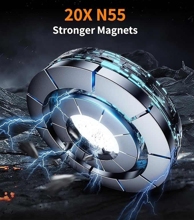 kaistyle for Magsafe Car Mount【Tri-fold & All Metal】Magnetic Phone Holder for Car Phone Holder Mount Dashboard Cell Phone Holders for Your Car Accessories for Women Men for iPhone 17 Pro Max 16 15 14