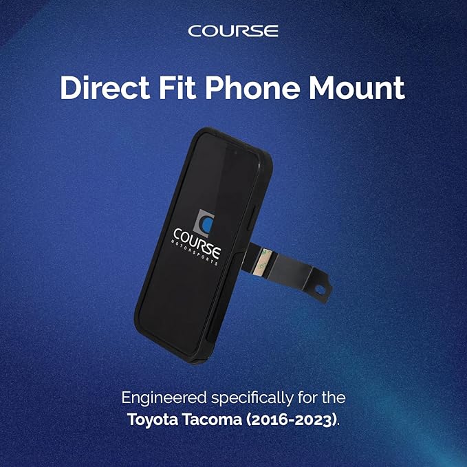 Course Motorsports Direct Fit Phone Mount | Phone Holder MagSafe Compatible Magnetic Mount | Custom Fit in-Dash Phone Mount | Compatible with Toyota Tacoma (2016–2023)