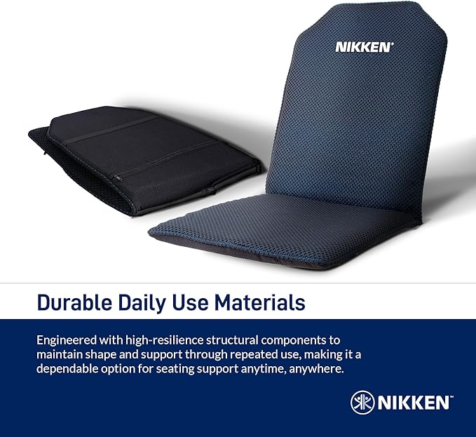KenkoSeat Back Support for Chair II for Nikken - Office Chair Back Support Pad for Proper Posture - Car Lumbar Support - Back Support for Car Seat Driver - Desk Chair Back Support for Office Chair