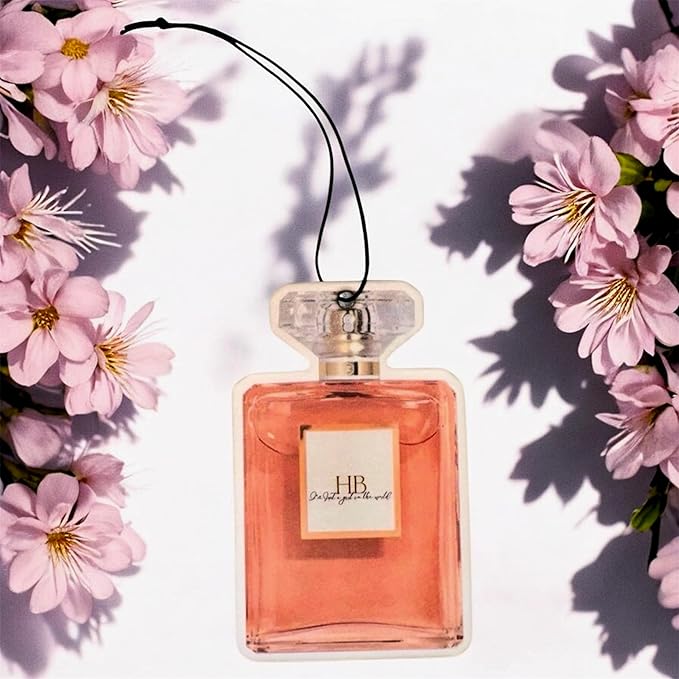 Designer Perfume Air Freshener, Car Fragrance, Orange and Pink, 2-Pack