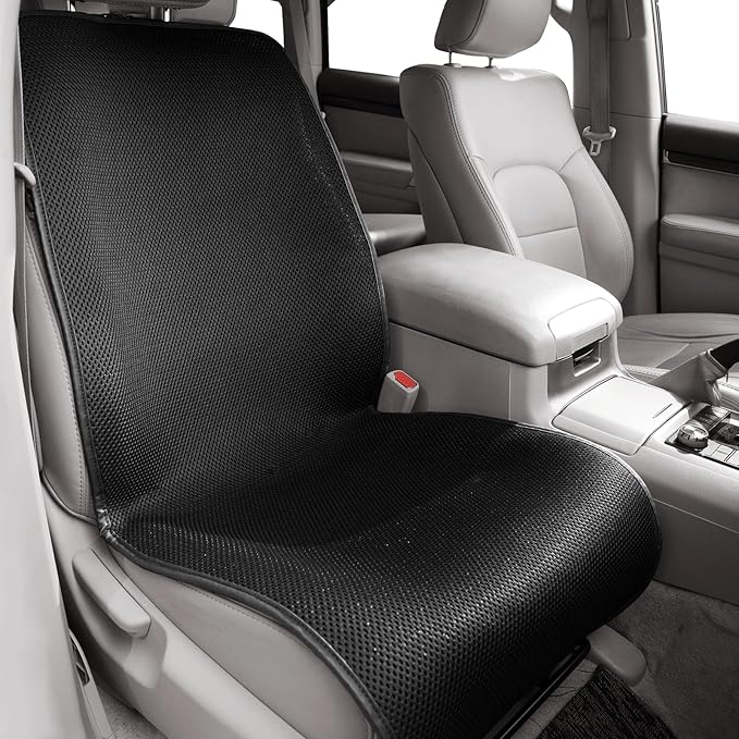 Cool Seat Cushion, Breathable Car Seat Cushion Universal Fit for Most for Auto SUV Truck, Non-Slip Seat Protector (L)
