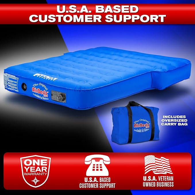 Pittman Outdoors AirBedz PPI-XUV Rear Seat Mattress for SUV and Crossover Vehicles (with Built-in Rechargeable Battery Air Pump) , Blue