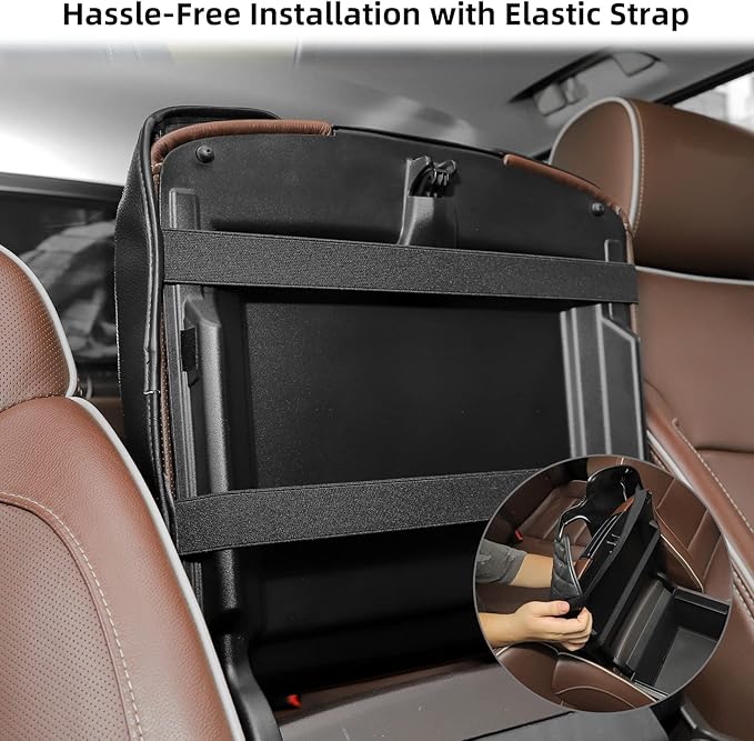 JeCar Center Console Pad PU Leather Armrest Cushion Cover Interior Accessories Compatible with Chevy Silverado/GMC Sierra/Suburban/Tahoe/GMC YUKON 2014-2018, Black