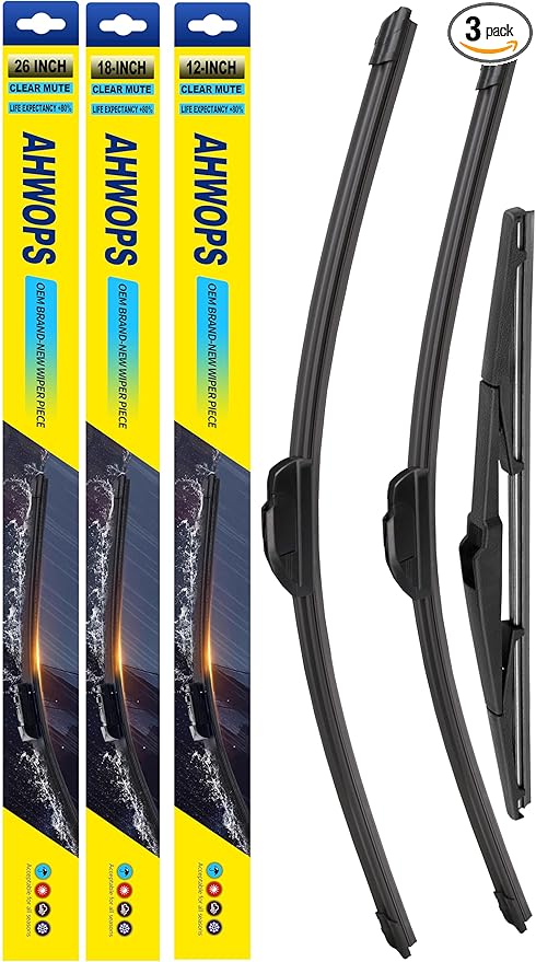 3 Wiper Front and Rear Wiper Blades for 2023-2024 Kia Sportage OE Original Style (26″/16″ Front/12″ Rear) For My Car