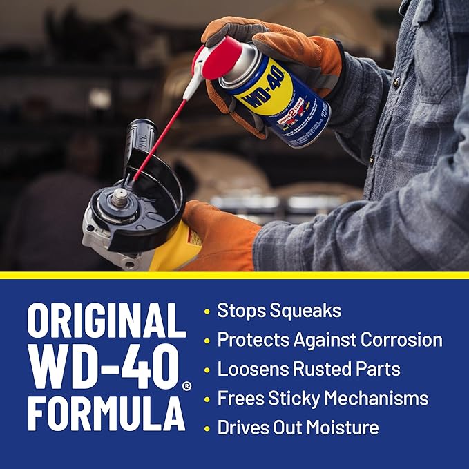 WD-40 Multi-Use Product with Smart Straw Sprays 2 Ways, 8 OZ [12-Pack]