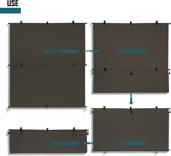 Bynbbur 7'W x 13.5'H Outdoor Patio Shades Foldable Roller Blinds, 220 GSM Sun Shade Roll Up Porch Screens Exterior Shade Cloth for Deck Pergola Backyard, Brown