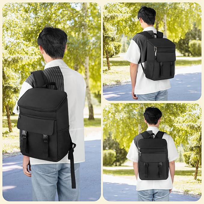 Backpack Cooler, 30 Cans Insulated Lunch Backpack for Men & Women, Portable Leak Proof Cooler Bag for Work Office Picnic Beach Hiking Camping Travel