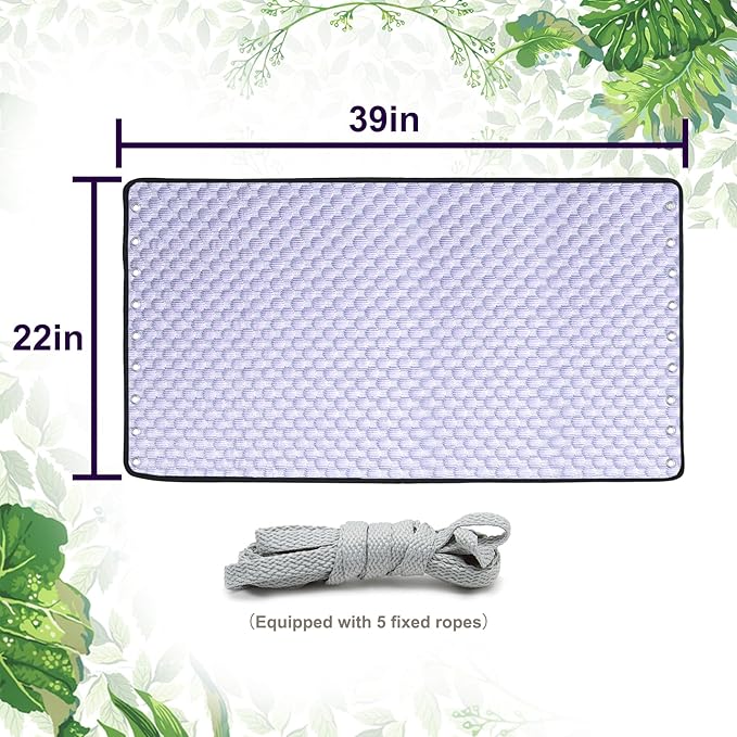 YOKYHOM Cooling Ice Silk Golf Cart Seat Covers, Summer Cool Touch Seat Towel with Adjustable Tie Ropes, Non-Slip Bottom, Fits Yamaha, EZGO, Club Car, 39"x22"