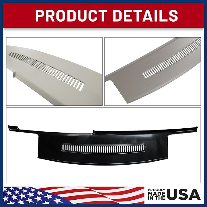 DashSkin Dash Cover Compatible with 1988-1994 C1500 C2500 C3500 K1500 K2500 K3500 Silverado Sierra Tahoe Yukon Suburban in Light Grey (AKA Warmer Grey) - Hard Molded Plastic Dashboard Cap