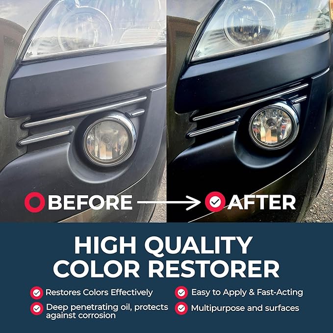 OWATROL Polytrol Plastic Restorer for Cars 17 Oz, Color Restorer, Car Bumpers, Chrome, Penetrating Oil for Multipurpose, Metals to Restore Faded Plastic and Surfaces