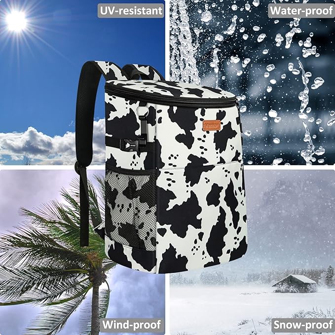 Camping Cooler Backpack 30 45 Cans, Soft Backpack Coolers Insulated Leak Proof Travel Cooler Bag Waterproof Lunch Picnic Beach Work Trip Thermal Bag Drink Beverage Beer Bag Cooler