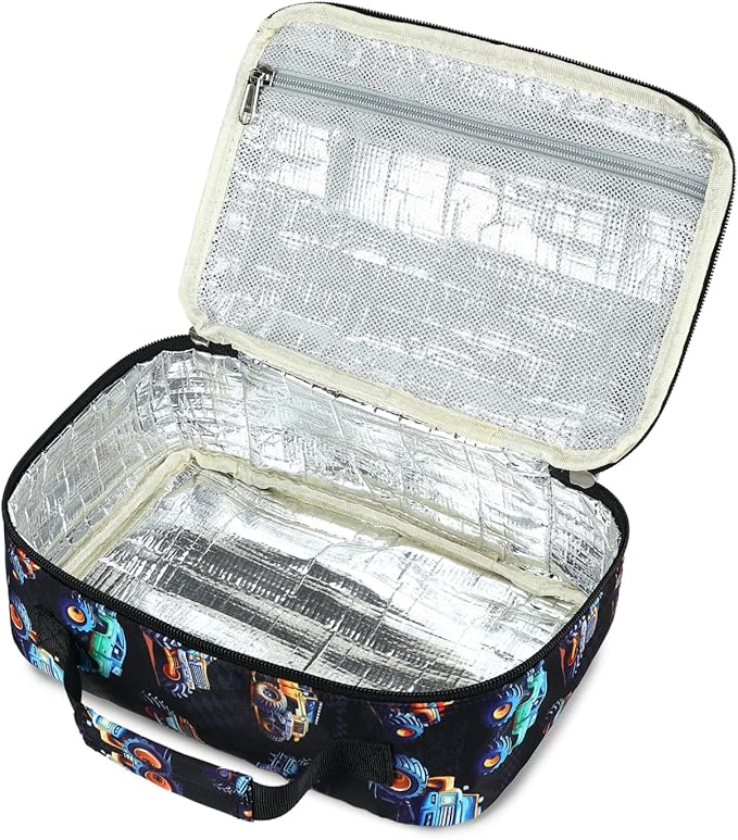 CAMTOP Lunch Box Kids Boys Insulated Lunch Cooler Bag Reusable Lunch Tote Kit for School Travel