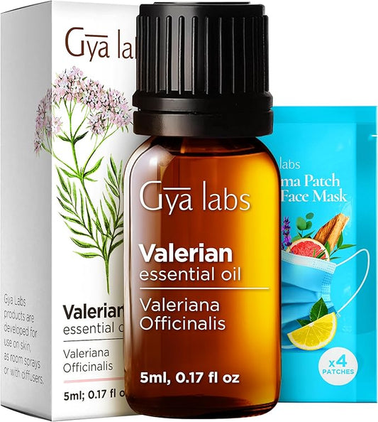 100% Pure Valerian Essential Oil - 0.17 Fl Oz - Valerian Oil for Hair, Skin, Diffuser, Aromatherapy & DIY Candle Making Scent