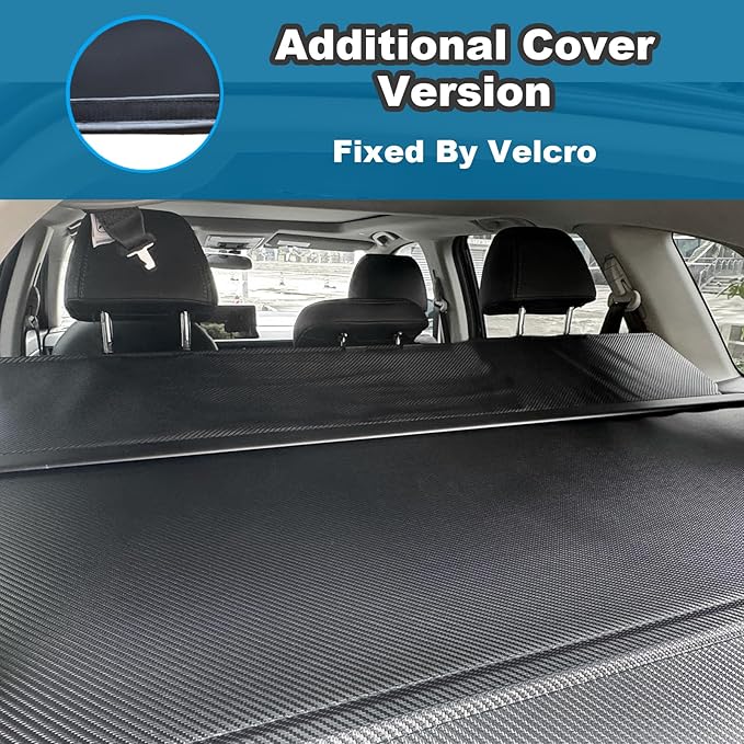 Cargo Cover for All New 2025 Nissan Murano Accessories, Carbon Fiber Texture Rear Trunk Cover for Nissan Murano 2025 Accessories Privacy Screen Retractable Luggage Security Shield Shade