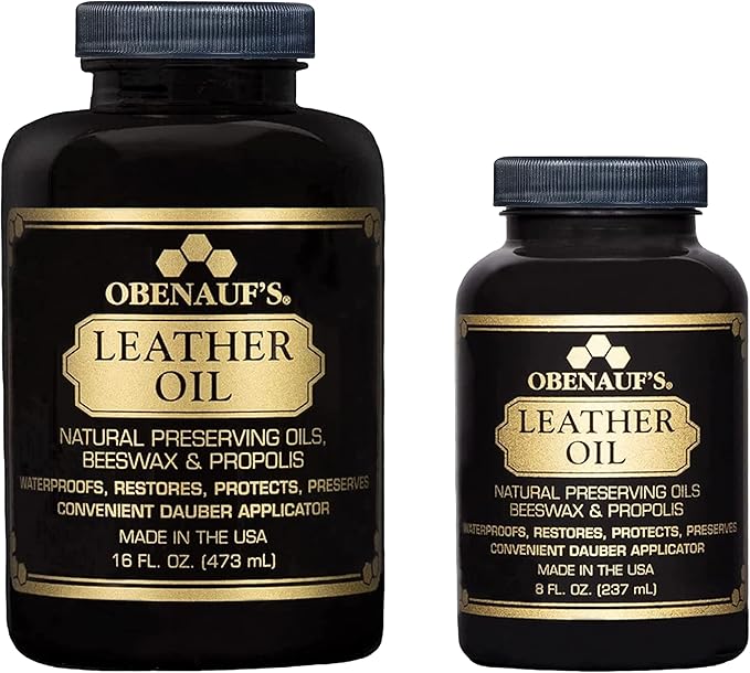 Obenauf's Leather Conditioner - Leather Oil (16oz) - Restore and Protect Leather Boots, Jackets, Purses as Well as Car Leather, Leather Furniture and Much More - Made in The USA (with Applicator)