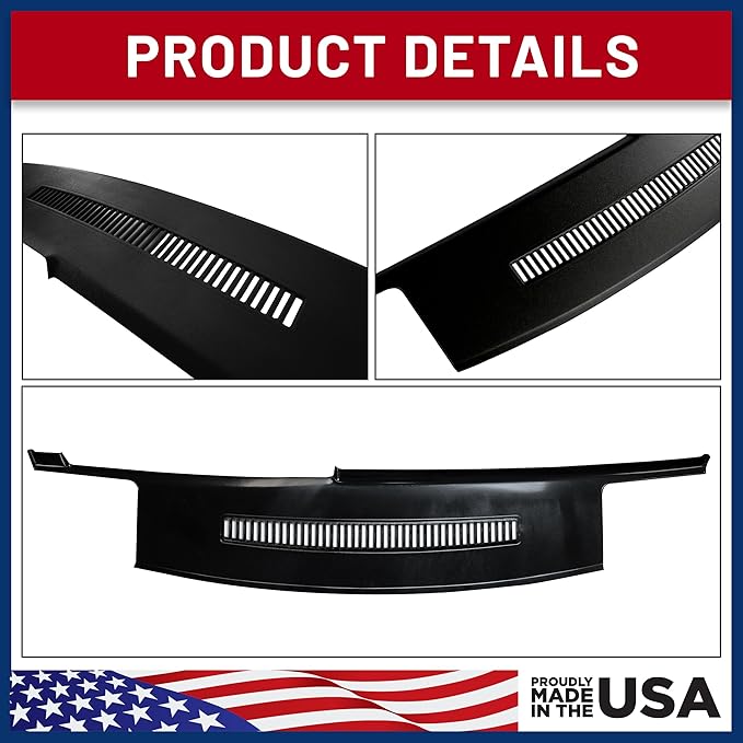 DashSkin Dash Cover Compatible with 1988-1994 C1500 C2500 C3500 K1500 K2500 K3500 Silverado Sierra Tahoe Yukon Suburban in Black - Hard Molded Plastic Dashboard Cap