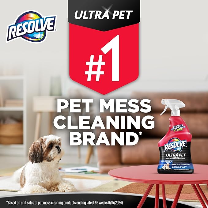 Resolve Ultra Pet Carpet Cleaner Spray – for Removal of Pet Stains & Odors, 32oz
