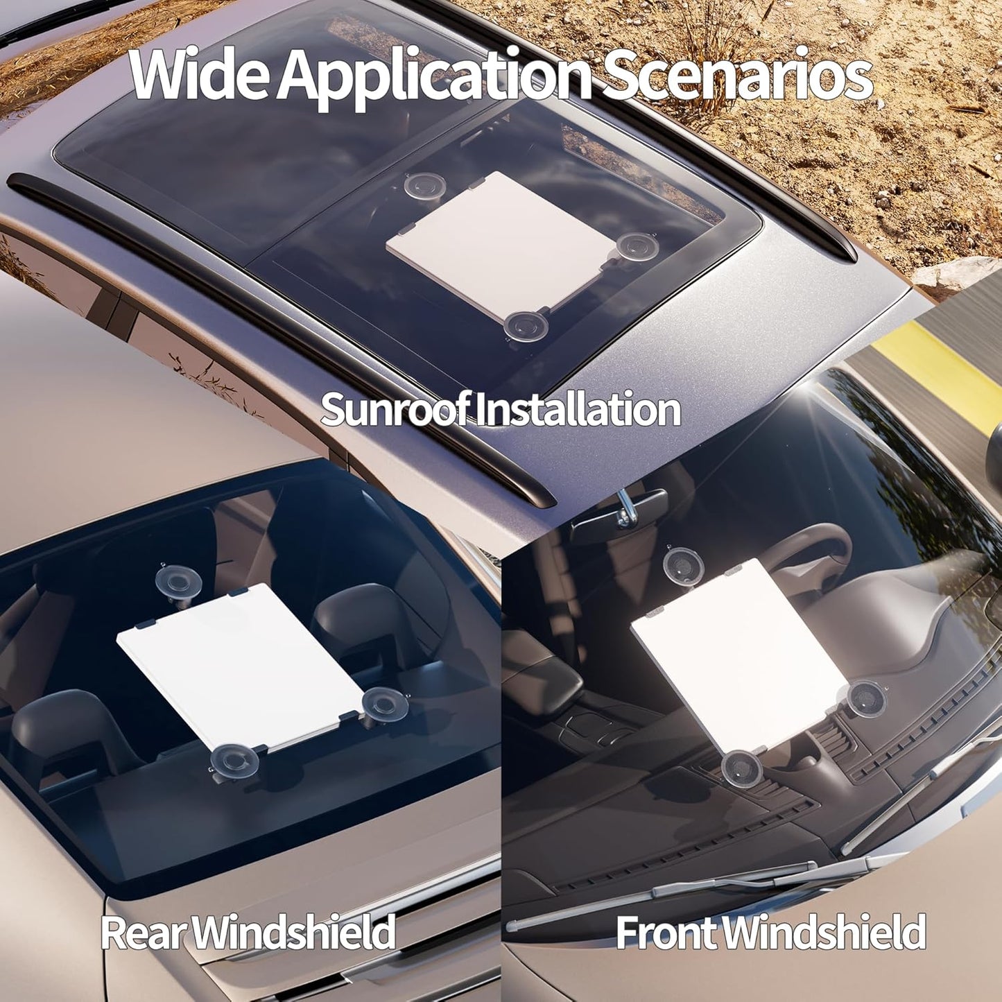 Starlink Mini Sunroof Suction Cup Mount, Sticky Suction Cup Mount for Car Sunroof Window Windershield Mounting Kit Accessories