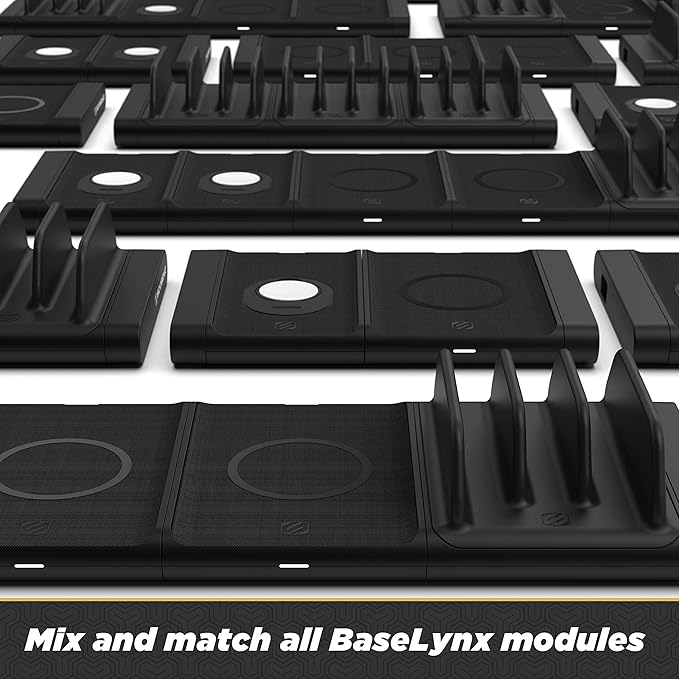 Scosche BLPE-SP 30W Dual USB Port Power Endcap for Scosche BaseLynx Modular Charging Stations in Black