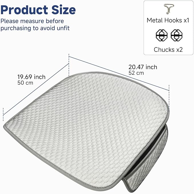 West Llama Car Seat Covers for Summer,Ice Silk Bottom Seat Covers for Cars Include 1 Piece Front Driver Seat Pad Mat Universal Fits 90% SUVs,Cars,Sedans(1Piece-White)