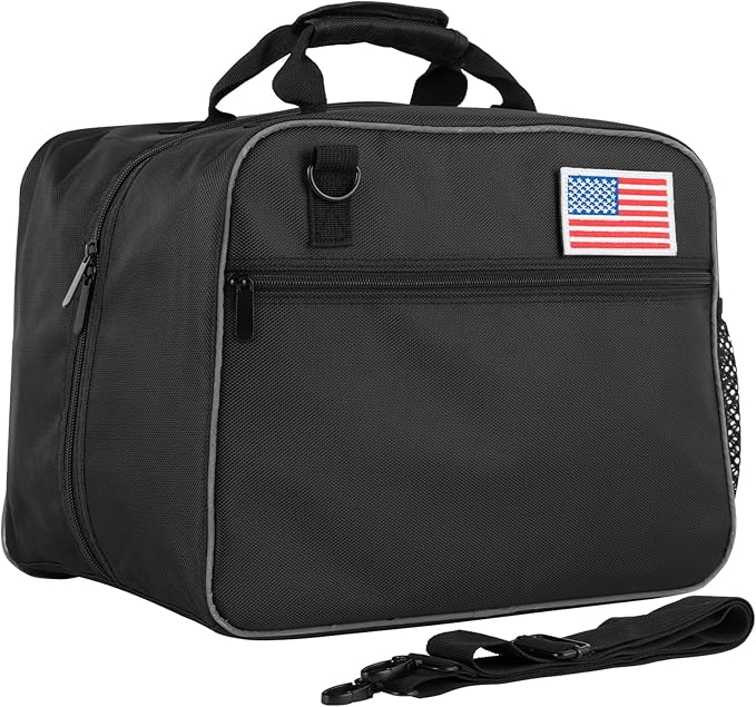 Motorcycle Helmet Bag with Shoulder Strap, Large Water-Resistant Helmet Storage Bag, Carry-Friendly for Motorcycle Bike Welding Helmets