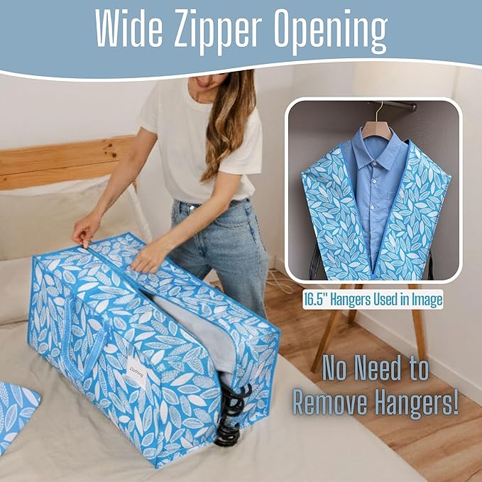 VENO 6 Pack Heavy Duty Moving Bags with Backpack Straps, Zippers & Handles, Extra Large Packing Bags for College Dorm Essentials, Moving Supplies Alternative to Cardboard Moving Boxes