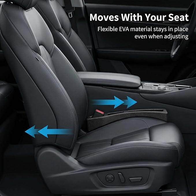 No Drop Seat Guard, Car Seat Gap Filler, Car Gap Filler Organizer, Universal Drop Seat Guards for Cars, Car Accessories Interior Prevent Stop Cellphone Wallet Keys Coins and Card from Dropping