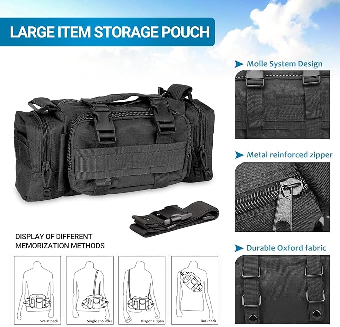 Z8 Tactical Seat Back Organizer, Universal Car Seat Back Cover with 5 Mole Bags in Different Sizes, Universal Fits All Vehicles