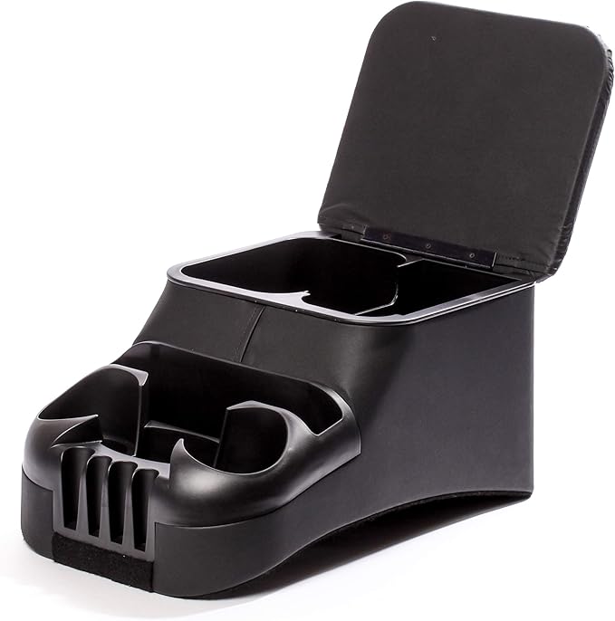 TSI Products 30011 Clutter Catcher Black Bench Seat Console, Medium