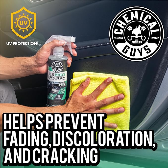 Chemical Guys Total Interior Cleaner and Protectant, New Car Smell, (Safe for Cars, Trucks, SUVs, Jeeps, RVs & More) Extra Large 32 fl oz