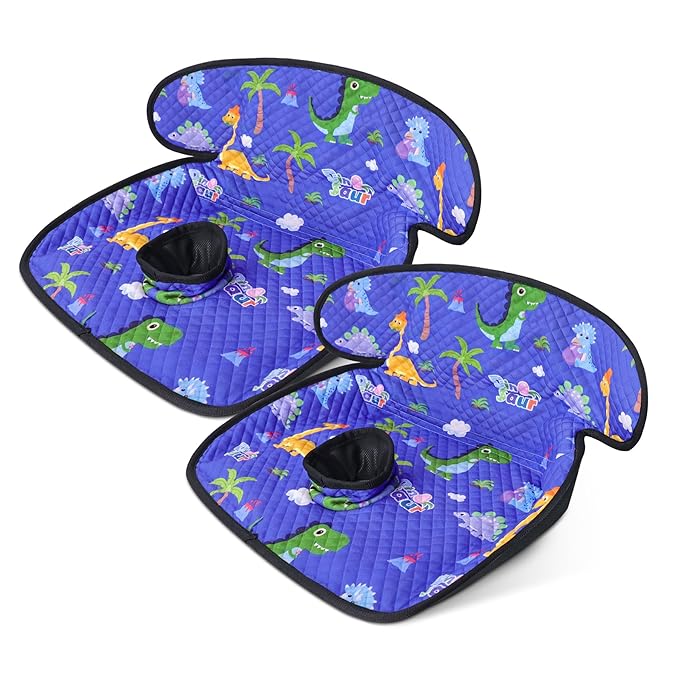 Piddle Pad Car Seat Liner, Waterproof Soft Car Seat Protector for Potty Training, Travel-Friendly Baby Toddler Carseat Cover, Machine Washable Liner for Spills, Potty Accidents (Blue, 2PC)