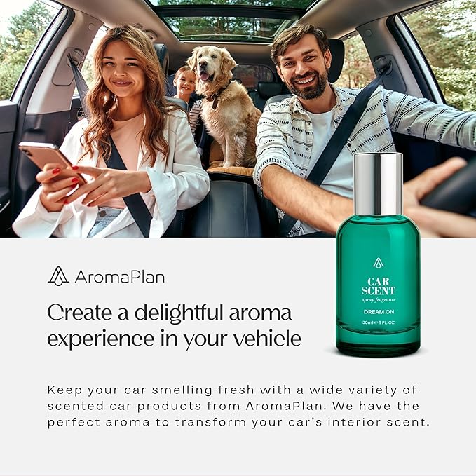 AromaPlan Car Air Freshener Spray, Dubai- Non-Toxic, Concentrated, Odor Eliminator & Long Lasting Car Air Freshener- Car Scent Spray, 5 Star Hotel Scent Fragrances (30 ml)