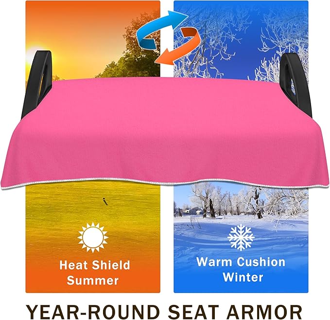 YOKYHOM Golf Cart Seat Covers for 2/4-Seater, Microfiber Seat Towel Blanket, Keeps Seats Cool, Clean & Comfortable, Fits EZGO, Club Car, Yamaha, 51"x31"