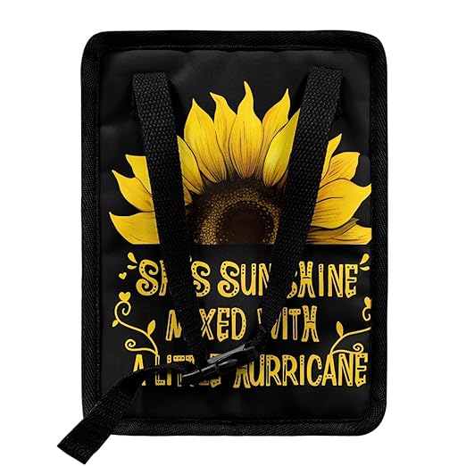 BIGCARJOB Sunflower Car Trash Bag for Back Seat Women Cute Auto Garbage Cans Hanging Vehicle Trash Bags Bins,Sunflower Auto Accessories Interior Car Organizer Bag(She's Sunshine Sunflower)