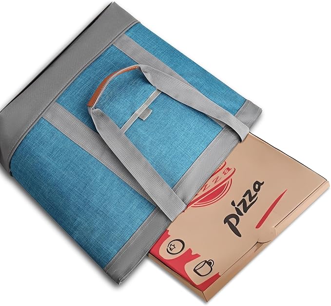 Insulated Cooler Bag Leakproof Thermal Insulation Collapsible Cooler Tote with Zippered, Reusable Cooler Bags